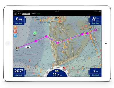 Plan routes and set waypoints