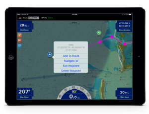 MiraTrex Pro Charts Marine Navigation Solution for iPad and iPhone Easy Route Creation